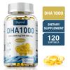 ДГК 1000 мг - 3-кратная сила с рыбьим жиром Омега-3, ЭПК, Наивысшая эффективность, Здоровье костей
