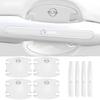 AADZ1 4/8pcs Universal invisible anti-collision strips for car door handles For Opel Insignia Astra Antara Meriva Zafira H G Corsa