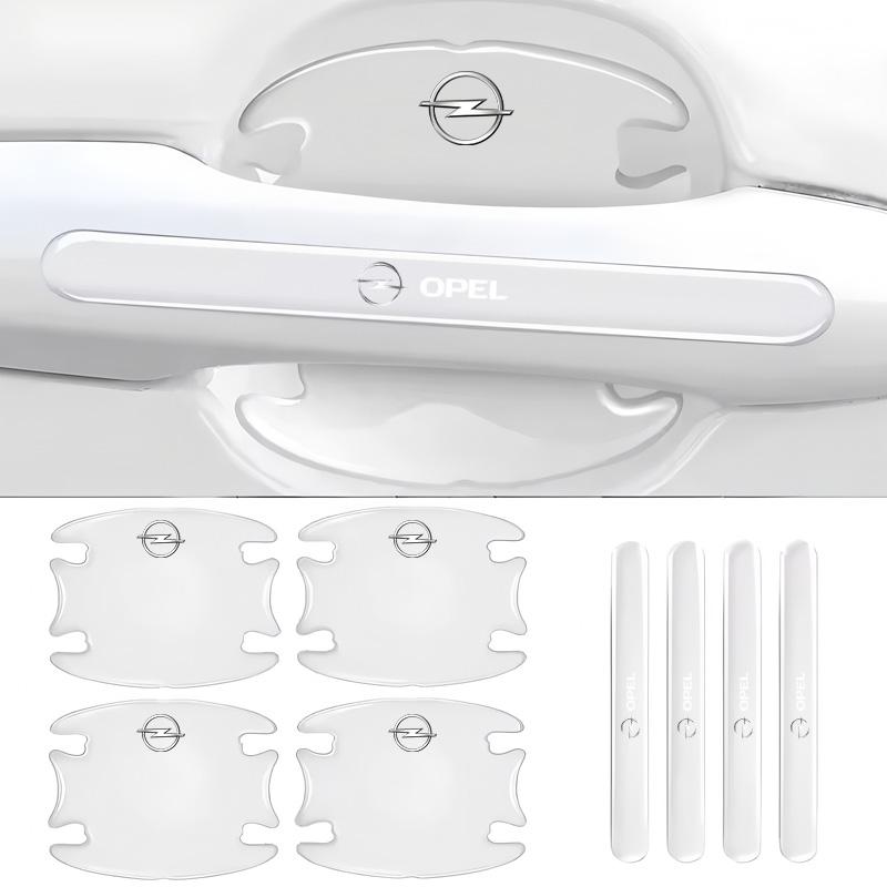 AADZ1 4/8pcs Universal invisible anti-collision strips for car door handles For Opel Insignia Astra Antara Meriva Zafira H G Corsa