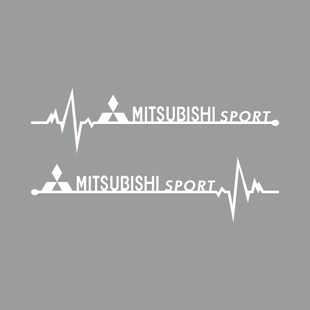 vhcp9 2PCS Creative Car Side Window Decor Stickers For Mitsubishi Asx L200 Mirage Pajero Attrage Xpander Lancer Outlander Accessories