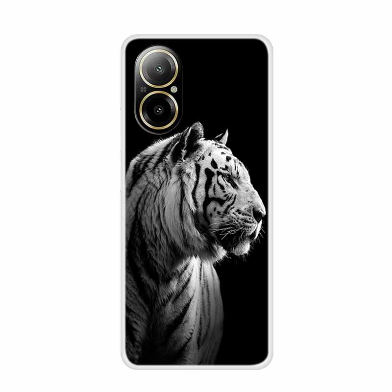 Мягкий чехол для Realme C67 с рисунком животных, роскошная силиконовая крышка для телефона Realme C 67, защитный прозрачный корпус, прозрачные чехлы