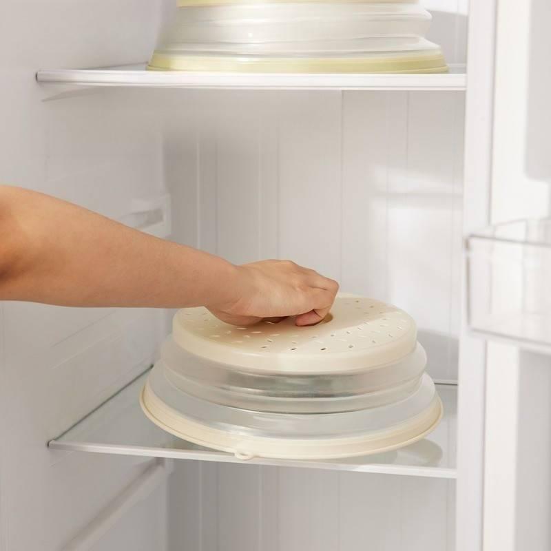 Крышка для микроволновой печи, защищающая от брызг, без BPA, со складным щитком, для домашнего использования
