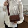 Minimalist Pu Small Shoulder Bag With Zip Pocket For Urban Outfits