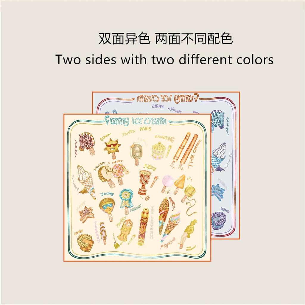 70CM Handmade Double-Side Printed Imitation Silk Scarf Roll Edge Luxury Pattern High Quality Women Scarf Wraps Echarpes Foulards