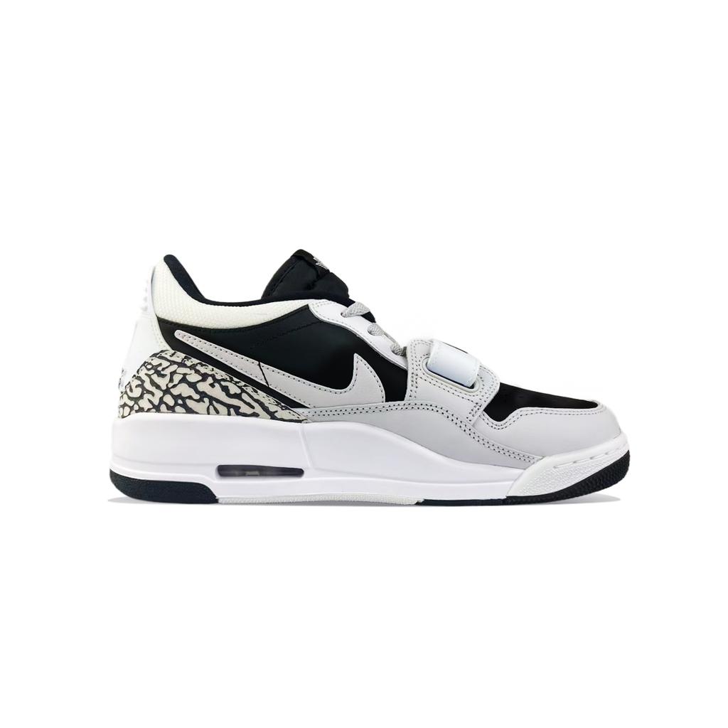 Jordan Legacy 312 Abrasion Resistant Abrasion Resistant Low top Vintage Basketball Shoes Unisex White Black CD7069-111(Team373-LD)