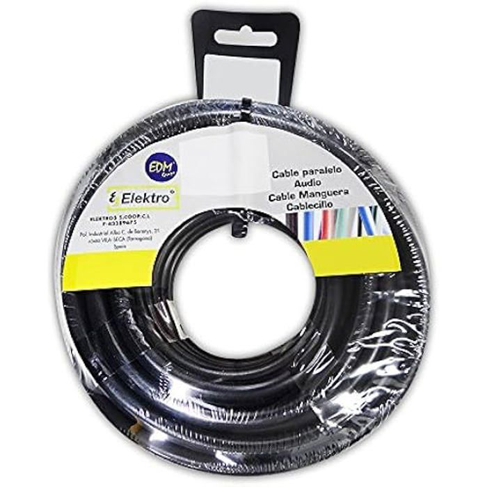 Moulinet de Tuyau - EDM - 28052 - Noir - 2 x 1,5 mm - 15 m