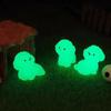 5PCS Night Glow Cute Little Dog Micro Landscape Potted Plant Landscaping Small Ornaments Car Center Console Luminous Dog Decoration Accessories