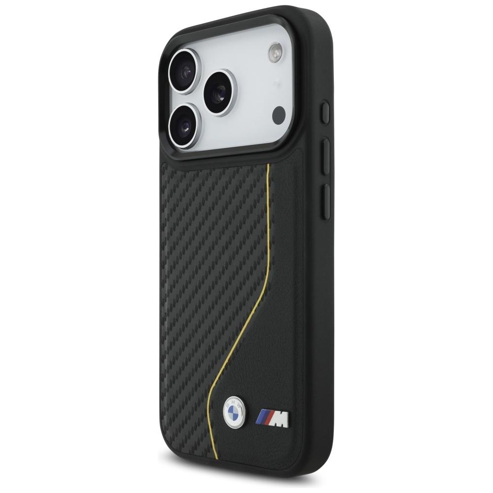BMW M Carbon Line & Logo MagSafe Case for iPhone 17 Pro Yellow