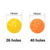 Pickleball Injection Molded Resilient 40-Hole Ball - Tpe Elasticity Ball Outdoor Sports Playing Experience