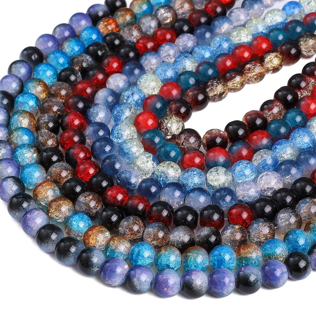 8/10 мм 20-30 шт./пакет Стеклянные бусины DIY Браслет Ожерелье Серьги Ювелирные изделия Аксессуары