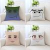 Creative Expression Pattern Pillowcase Car Ornaments Office Living Room Sofa Home Pillowcase