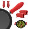 Зажимы для кастрюль Посуда Силиконовые кухонные аксессуары Крышка ручки сковороды Защитная крышка Держатель ручки кастрюли