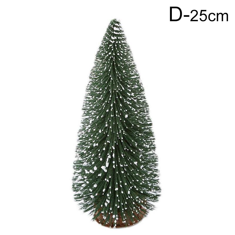 Small Christmas Tree Office Window Desktop Fake Pine Trees DIY Photo Prop Window Xmas Pine Ornaments New Year Decor Gifts JoomZL