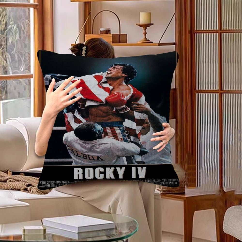 Rocky Balboa Boxing Fitness Personalized Picture Text Home Decorative Pillows Household Gifts 45X45Cm