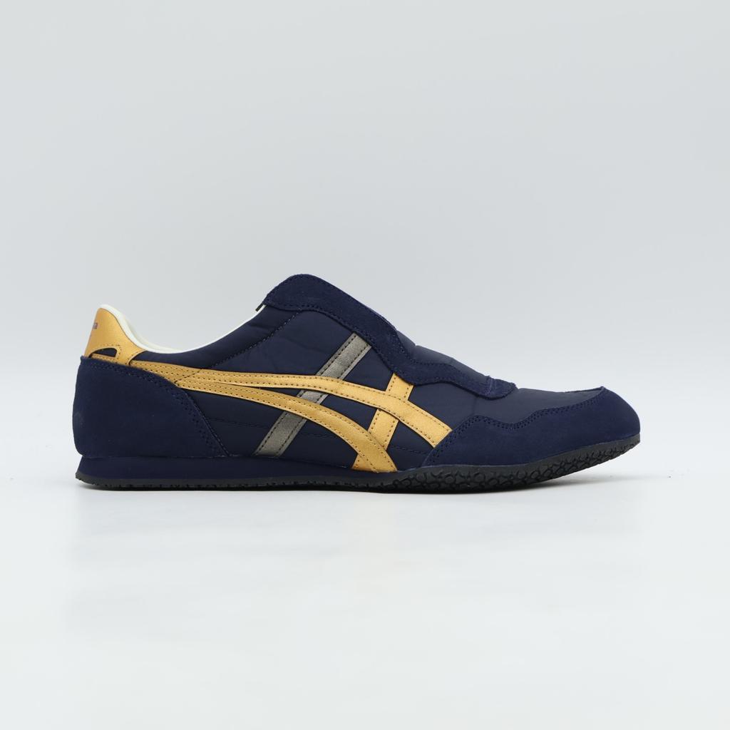 1183C615-400 Onitsuka Tiger Serrano Слипоны Midnight/Pure Gold (Мужской)