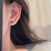 Blue Drop Glaze Butterfly Earrings for Women's Simple Niche Forest Series New Style Versatile