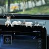 Симпатичные украшения для центральной консоли автомобиля, фигурки котят, украшения для приборной панели автомобиля, зеркала заднего вида, автомобильные аксессуары