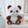 Cute Panda Plush Keychain Toy Soft Pp Cotton Stuffed Animal For Backpacks