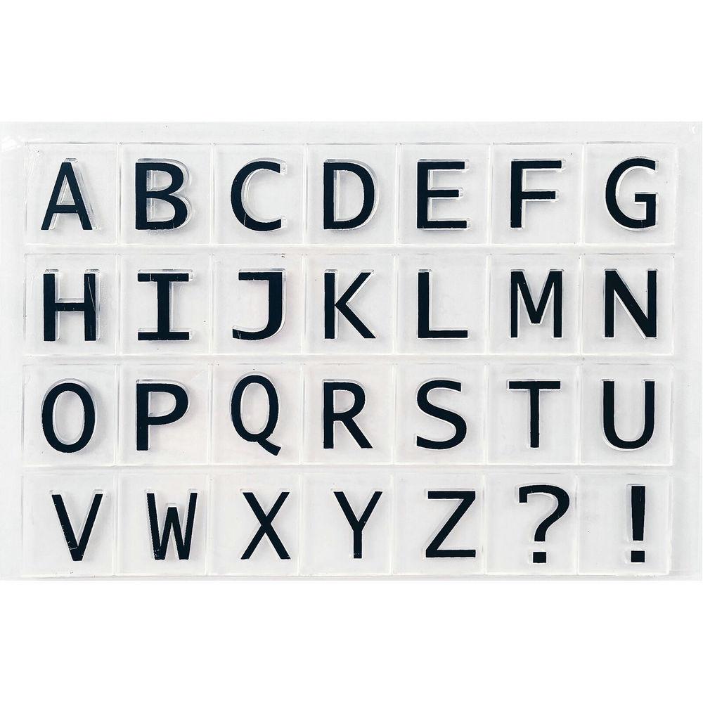 Прозрачные силиконовые прозрачные штампы с буквами алфавита ABC для печати, сделай сам, скрапбукинг, альбом, декор для карт, слово Capital