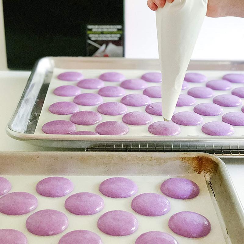 1PC Silicone Baking Mat for Oven Baking Macarons Cookies Reusable Nonstick Easy to Clean 40cm/15.75 X 30cm/11.75inch White 1