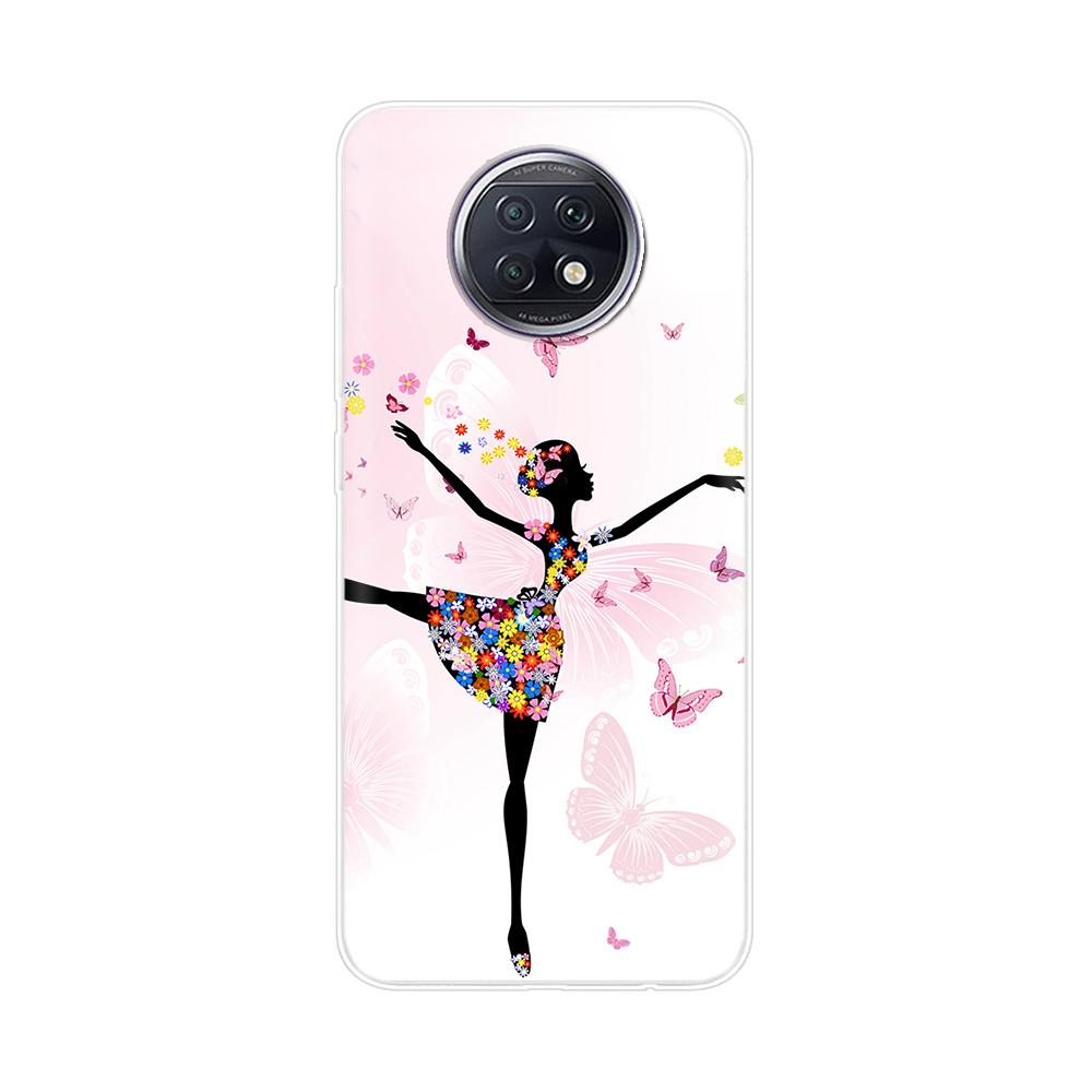 Модный ТПУ Чехол для телефона Xiaomi Redmi Note 9T Мягкий Силиконовый Чехол с Рисунком для Redmi Note 9T 5G Чехол Note9T 9 T coque цветок