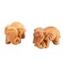Natural Decoration Ornaments Sculpture Wood Elephant Antique Wood Crafts Rich Elephant
