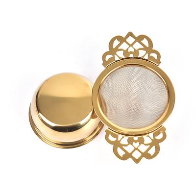 Фильтр для заваривания чая из нержавеющей стали с чашей для сбора капель, традиционный подвесной