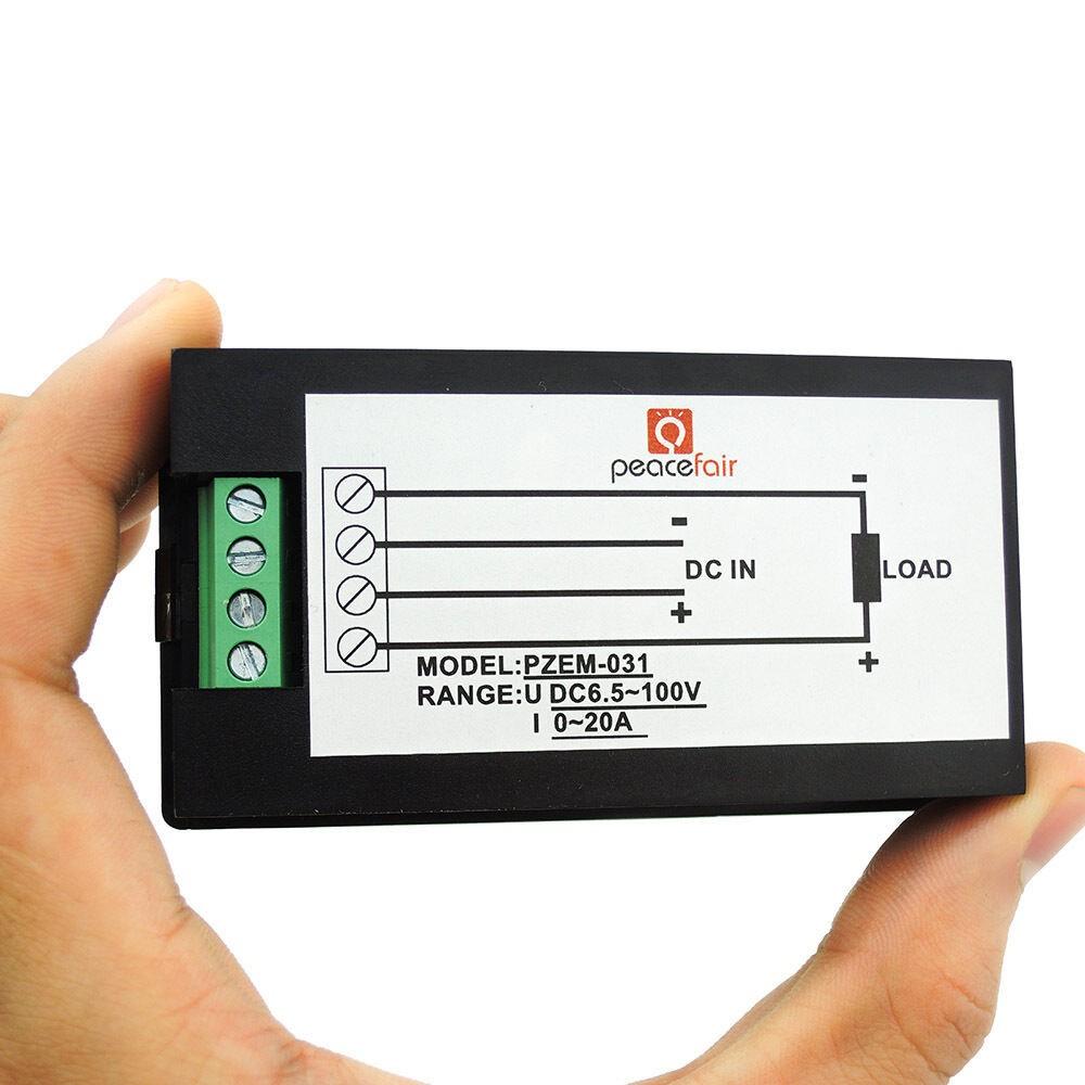 DC6.5~100V 20A 50A 100A ЖК-цифровой измеритель тока, напряжения, мощности и энергии