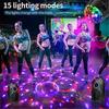 Led Disco Ball Light, 15 Colour Sound Activated Party Light with Remote Control, Coloured Lighting