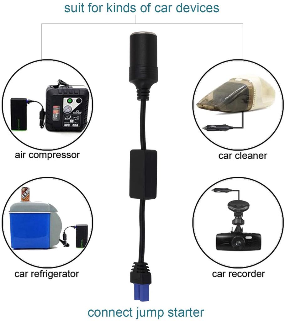 EC-5 Адаптер прикуривателя с клипсой для EC5 автомобильного пускового устройства, бустера автомобильного аккумулятора