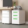Mobile Filing Cabinet with Three Lockable Drawers for Under Desk Office Storage