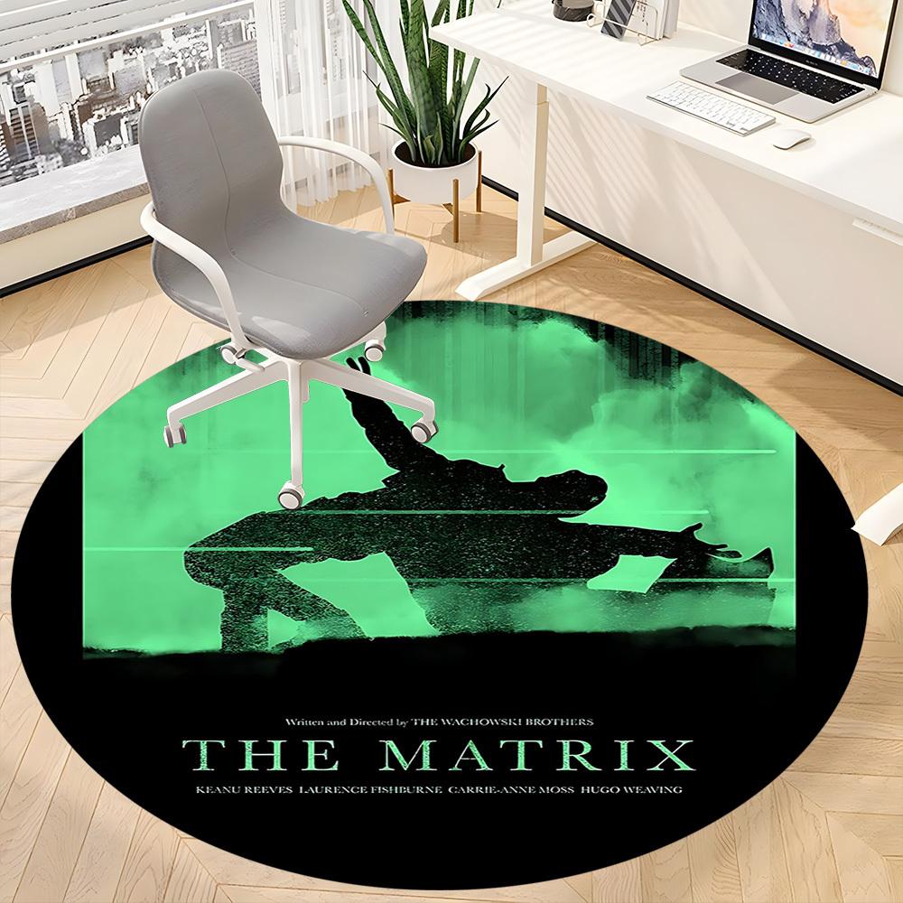 1 шт. Круглый ковер The Matrix Office, Под офисные стулья, Спальня, Гостиная, Декор для дома, Декор комнаты, Доступен в различных размерах