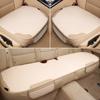 High-quality Universal Linen Car Seat Cushion Four Season Single Piece Butt Support Three Piece Set for Rear Seats