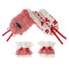 Handmade Lolita Hair Accessory Set With Ribbon Bow Lace Headband Wrist Cuff Cosplay Anime Convention