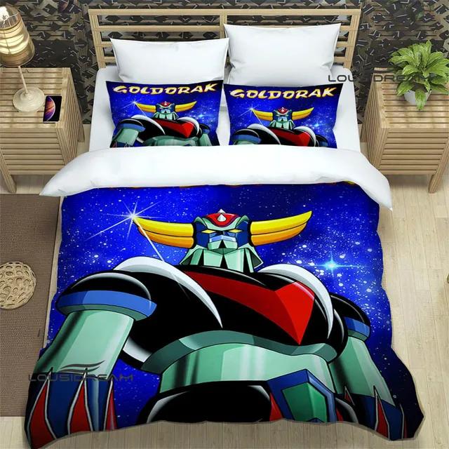 Комплекты постельного белья с принтом UFO ROBO GRENDIZER GOLDORAK изысканный комплект постельного белья пододеяльник комплект постельного белья люкс
