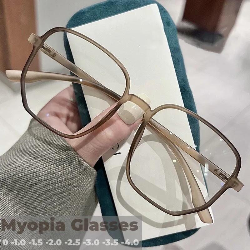 Новые очки для близорукости в большой оправе с защитой от синего света, женские очки для близорукости, мужские очки унисекс, защитные очки для компьютера