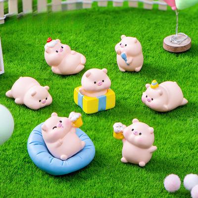 10 шт./компл., миниатюрные миниатюры животных для вечеринки, смолы, украшения «сделай сам», сказочный сад, микропейзаж