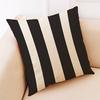 Домашние диванные подушки Полоски Черный Белый Геометрический принт Льняные подушки Чехол Декор Мягкие теплые подушки Диванные подушки