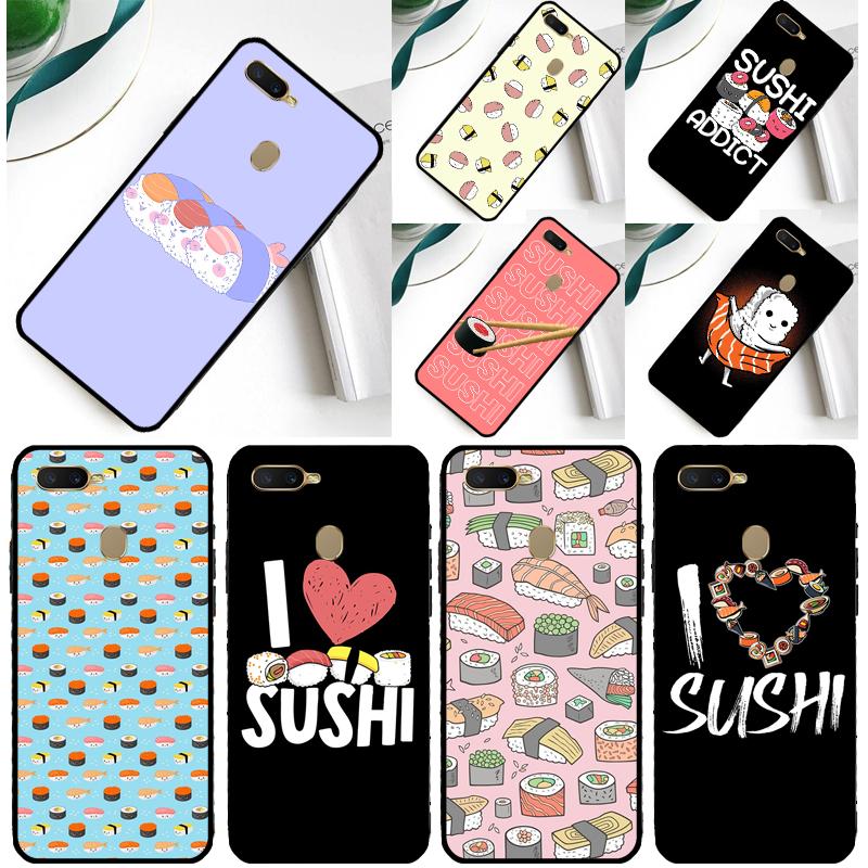 Sushi Case For Oppo A80 A40 A60 A16 A76 A96 A91 A15 A17 A74 A94 A54 A57S A18 A38 A58 A78 A98 Cover