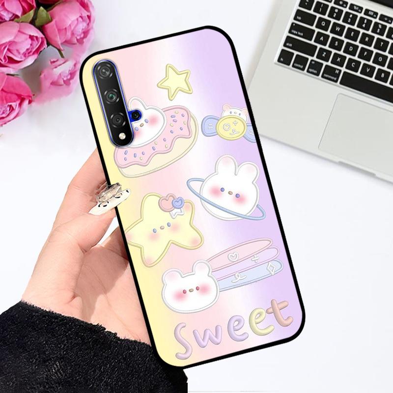 For Huawei Nova 5T Case YAL-L21 YAL-L61 Fashion Luxury Soft TPU Silicone Phone Coque Bumper For Huawei nova 5T Fundas Cover
