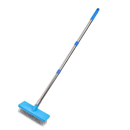 Щетка для чистки из нержавеющей стали Щетка для чистки гальки Щетка для чистки каменной плитки патио и бассейна Наружная щетка для мытья