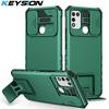KEYSION Противоударный чехол для Infinix Hot 11 Play 10, защита камеры, чехол с подставкой для телефона Hot 11S NFC 10i 10S