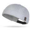 Street Style Large Grid Mesh Hollow Out Hat Car Seam Leather Logo Landlord Hat Breathable Hip Hop Style Mesh Hat Summer