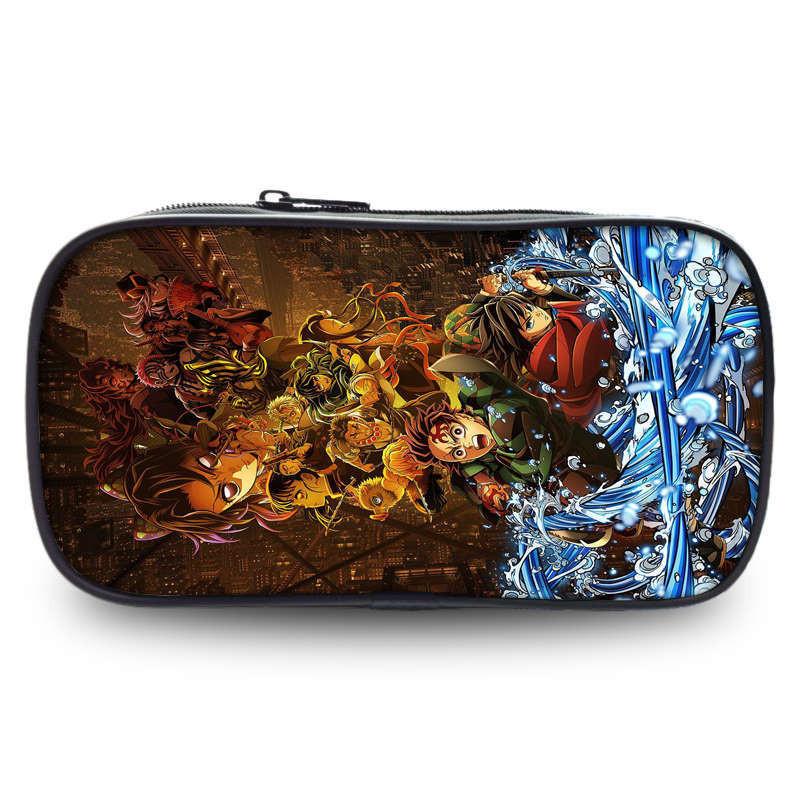 Канцелярский органайзер Demon Slayer Kimetsu No Yaiba с вместительным дизайном для школы и в качестве подарка