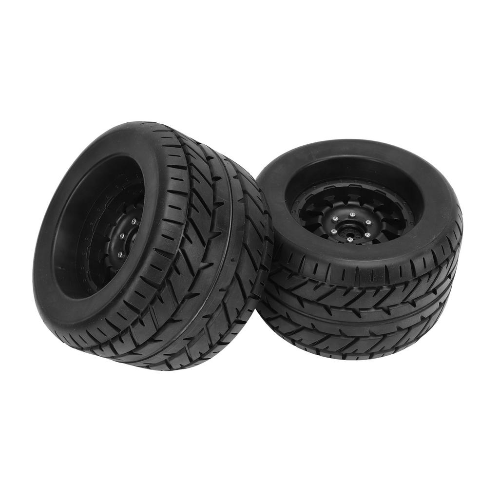 2pcs RC Truck Tyres Rubber Hex Wheels with Couplers for Arrma for Traxxas for HPI for Tekno MT410