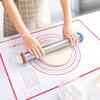 Removable Rings Dough Roller Adjustable Silicone Kneading Mat Cookie Baking