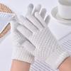 Winter Gloves for Women Elastic Touch Screen Warm Gloves Thermal Knit Fleece Lined Gloves for Cold Weather