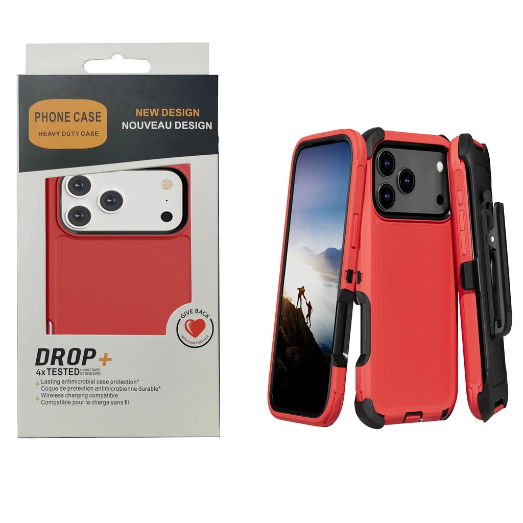 Ударопрочный защитный чехол-броня военного класса для IPhone 17 Pro Max Air 16 15 14 13 12 11 X XR Xs Max 7 8 Defender Ott Box Зажим для ремня Защитная крышка для телефона