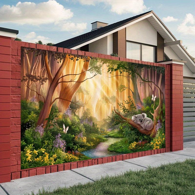 2D 1 piece - Koala theme. Suitable for decoration in photo booths. Polyester banner can be used for home and room decoration.