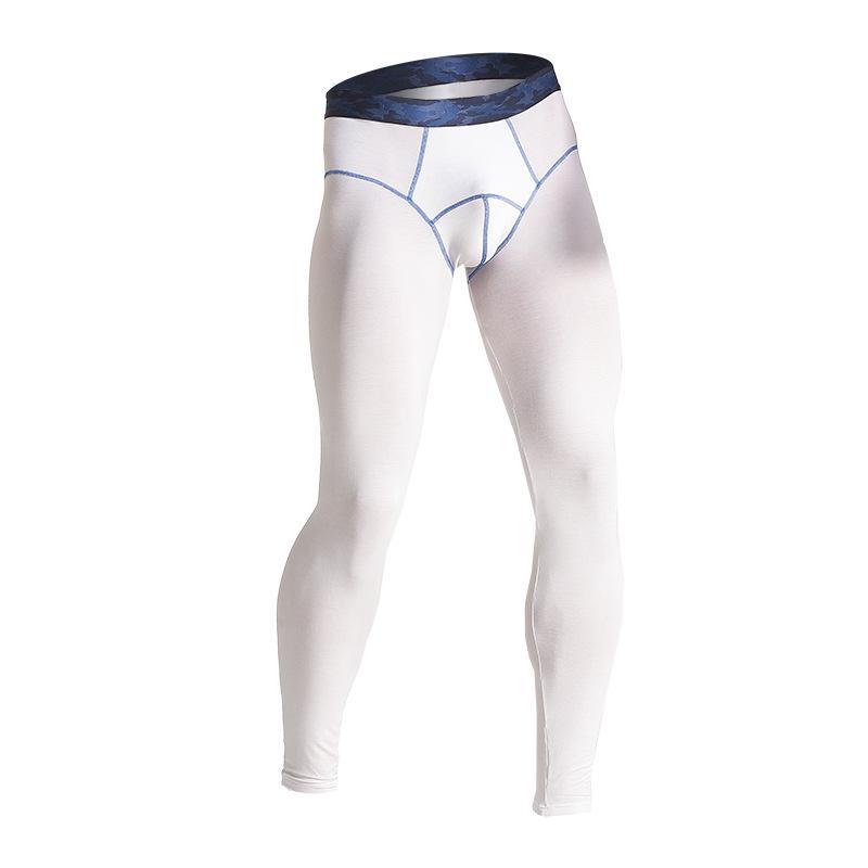 Мужские термолеггинсы со средней посадкой — облегающий крой, однотонный, коллекция осень/зима